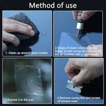 CAIJINEW Windshield Repair Kit for Quick Fixes & Chips