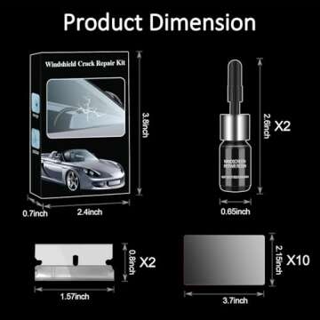 CAIJINEW Windshield Repair Kit for Quick Fixes & Chips