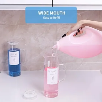 KitHero Laundry Detergent Dispenser Set - Elegant & Effortless