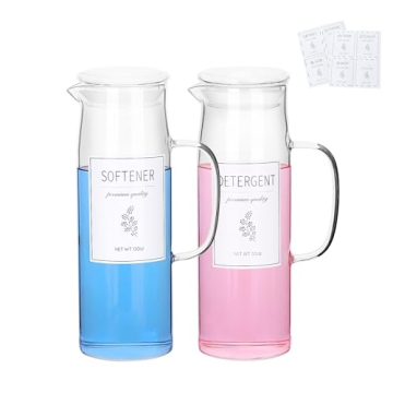 KitHero Laundry Detergent Dispenser Set - Elegant & Effortless
