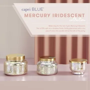 Luxury Capri Blue Mercury Scented Candles Soy Wax