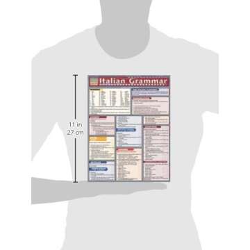 Durable Italian Grammar Study Guide for All Levels