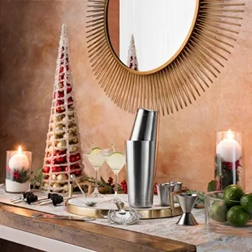 Expert Cocktail Shaker Home Bar Set - 14 Piece Premium Kit