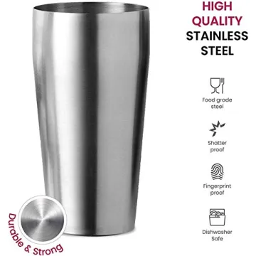 Expert Cocktail Shaker Home Bar Set - 14 Piece Premium Kit