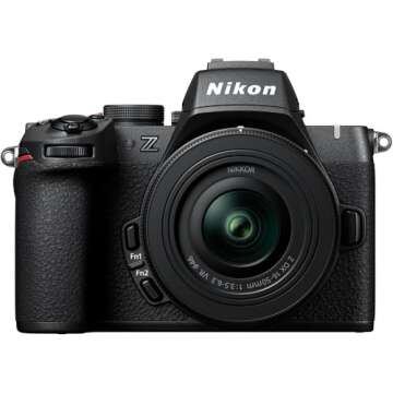 Nikon Z50 II Compact Mirrorless Camera NIKKOR Z DX 16-50mm VR Lens (1786) + 64GB Memory Card + 2 x E...