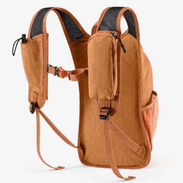 Uselike 10L Small Hiking Backpack Travel Daypack Lightweight Packable Back Pack for Women Men (Orang...