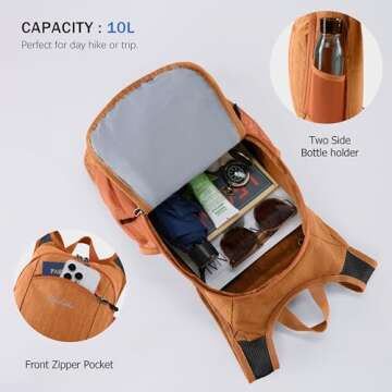 Uselike 10L Lightweight Hiking Backpack for All Adventures