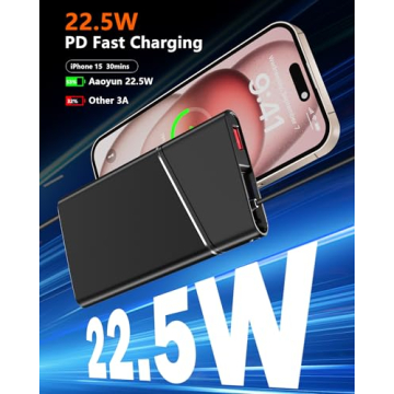 Aaoyun 2-Pack Portable Charger for Quick Charging