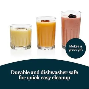 Libbey Brockton Tumbler, Juice and Rocks Glasses Set, Clear, Classic Cut Drinkware Set of 24, Elegant Dishwasher Safe Barware Glasses for Everyday Use