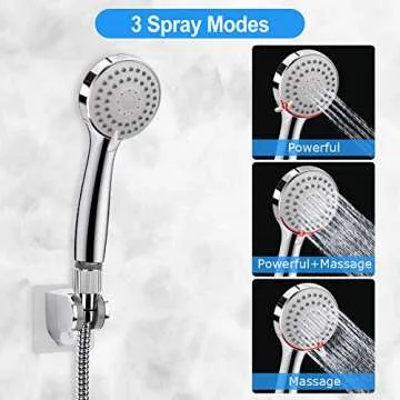 Kaqinu 12'' Shower Head with Handheld and Extension Arm