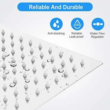 Kaqinu 12'' Shower Head with Handheld and Extension Arm