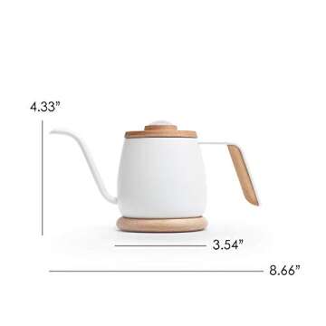 SimpleReal TAMAGO Pour Over Coffee Kettle - Elegant Gooseneck Design