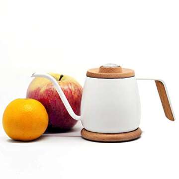 SimpleReal TAMAGO Pour Over Coffee Kettle with Thermometer