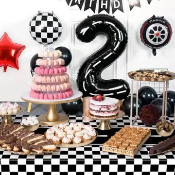 Piokio Racing Car Tablecloths 2 Pack - 55x108 Inches