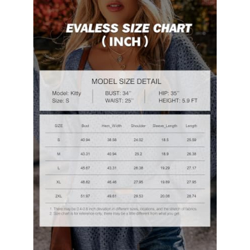 EVALESS Fall Sweaters for Women 2024 Casual Hollow Out Cable Knitted Crochet Sweater V Neck Drop Shoulder Pullover Jumper Tops Green Medium