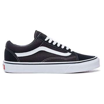 Vans Unisex Old Skool Black/White Skate Shoe 6.5 Men US / 8 Women US