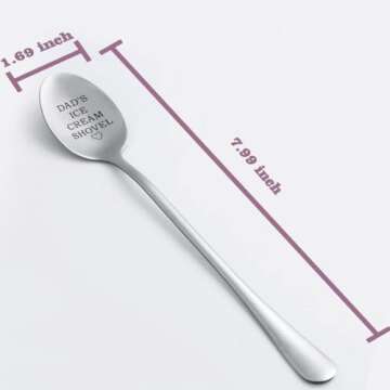 Stocking Stuffers for Dad, Father's Day Gifts from Daughter, Dad's Ice Cream Shovel, Stainless Steel...