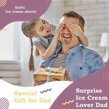 Stocking Stuffers for Dad, Father's Day Gifts from Daughter, Dad's Ice Cream Shovel, Stainless Steel Ice Cream Spoon Gift for Dad Birthday Gift, Christmas Thanksgiving Gifts for Dad