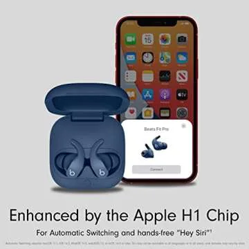 Beats Fit Pro - True Wireless Noise Cancelling Earbuds - Apple H1 Headphone Chip, Compatible with Apple & Android, Class 1 Bluetooth, Built-in Microphone, 6 Hours of Listening Time - Tidal Blue