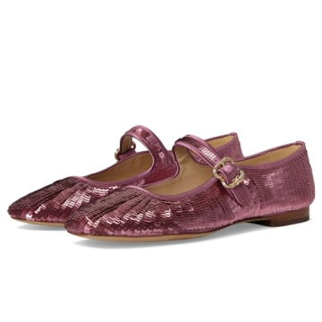 Sam Edelman Michaela Women's Flats - Elderberry Sequin Style with Comfort