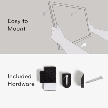 U Brands Magnetic Dry Erase Calendar Board, 20"x16", Gold Aluminum Frame, Includes Magnet and Marker