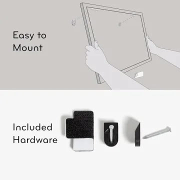 U Brands Magnetic Dry Erase Calendar Board, 20"x16", Gold Aluminum Frame, Includes Magnet and Marker