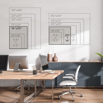U Brands Magnetic Dry Erase Calendar Board, 20"x16", Gold Aluminum Frame, Includes Magnet and Marker