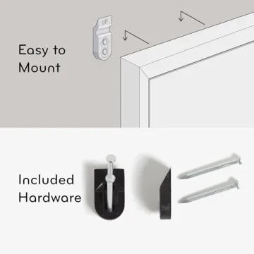 U Brands Magnetic Dry Erase Calendar Board, 20"x16", Gold Aluminum Frame, Includes Magnet and Marker