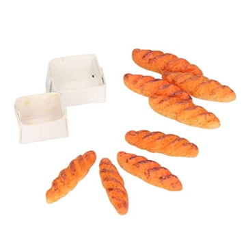 Dollhouse Miniatures Food, 40Pcs Mini Dollhouse Miniature Food Bread Set for Kids Gifts