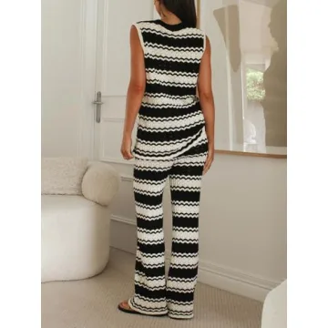 Imily Bela Women's Summer Knit 2 Piece Set for Comfort