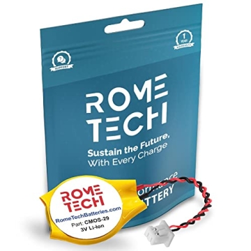 Rome Tech RTC CMOS Battery CR2032-LC1 for Intel NUC & PlayStation Consoles