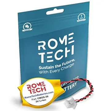 Rome Tech RTC CMOS Battery CR2032-LC1 for Intel NUC & PlayStation Consoles