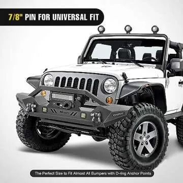 Nilight 2 Pack 3/4" D-Ring Shackle with 7/8" Screw Pin 41,887lbs Break Strength, Heavy Duty Off Road Recovery Shackle with Isolators Washers for Use with Tow Strap, Winch, Off-Road Jeep Truck Vehicle