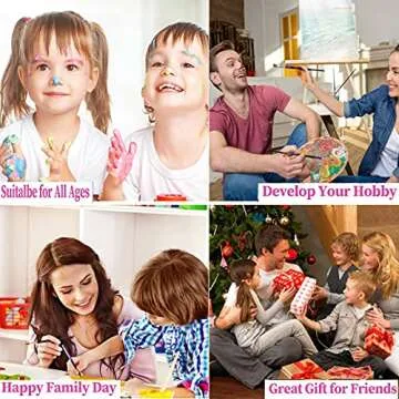 LWZAYS Paint by Number for Adults Beginner, DIY Painting by Numbers Kits for Adults Kids Paint Kits Canvas Gifts Arts Crafts for Home Decor Moon Mushroom Forest Butterfly 16x20 Inch