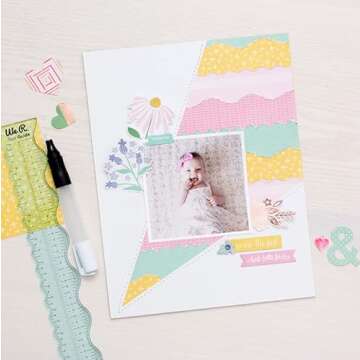 We R Memory Keepers Rulers and Tear Guide, Easy to Tear and Deckle Paper DIY Craft Project, Zigzag, Wave, Coarse Deckle, Fine Deckle, Card Making, Scrapbooking, Invitations, Journaling, Decorations