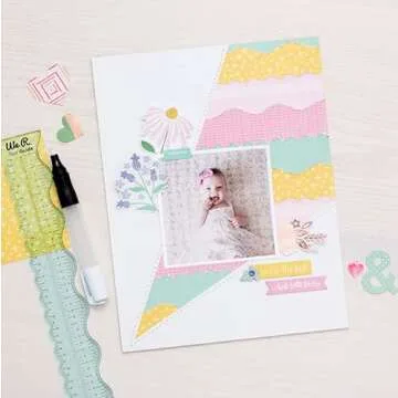 We R Memory Keepers Rulers and Tear Guide, Easy to Tear and Deckle Paper DIY Craft Project, Zigzag, Wave, Coarse Deckle, Fine Deckle, Card Making, Scrapbooking, Invitations, Journaling, Decorations