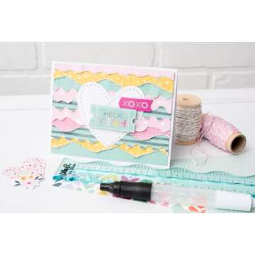 We R Memory Keepers Rulers and Tear Guide, Easy to Tear and Deckle Paper DIY Craft Project, Zigzag, Wave, Coarse Deckle, Fine Deckle, Card Making, Scrapbooking, Invitations, Journaling, Decorations