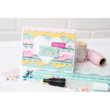 We R Memory Keepers Rulers and Tear Guide, Easy to Tear and Deckle Paper DIY Craft Project, Zigzag, Wave, Coarse Deckle, Fine Deckle, Card Making, Scrapbooking, Invitations, Journaling, Decorations