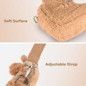 innoAura Switch Lite Case, 14 in 1 Switch Lite Accessories Bundle with Cute Switch Lite Carrying Case, Switch Lite Protective Case, Switch Lite Screen Protector, Switch Thumb Caps (Brown Bear)