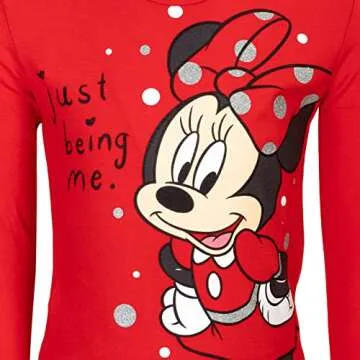 Disney Minnie Mouse Big Girls Pullover Fleece Hoodie T-Shirt and Leggings 3 Piece Outfit 14-16