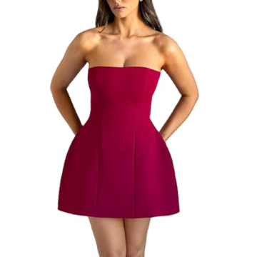 Short Graduation Dress for Women Y2k Summer Spaghetti Strap Coquette Corset Dress Backless Flowy Mini Dress(829 Red,Small)