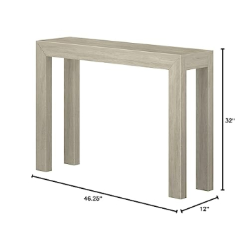 Modern Solid Wood Console Table - 46.25 Inch Versatile Design