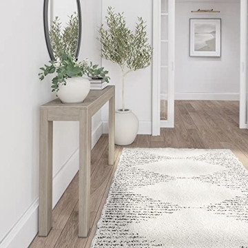 Modern Solid Wood Console Table - 46.25 Inch Versatile Design