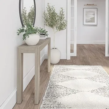 Modern Solid Wood Console Table - 46.25 Inch Versatile Design