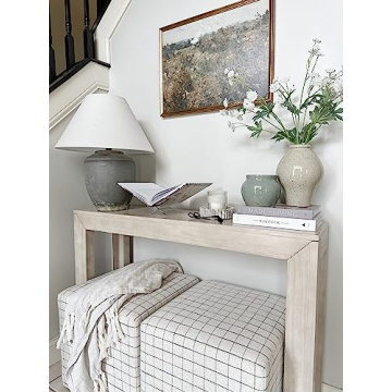 Modern Solid Wood Console Table - 46.25 Inch Versatile Design