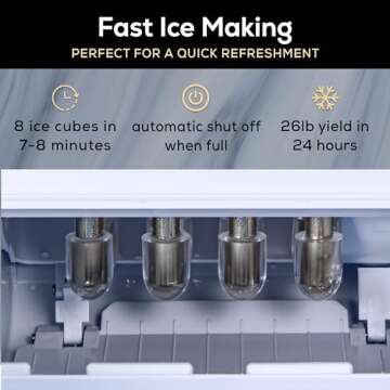 Igloo Portable Ice Maker with Self-Cleaning Functionality