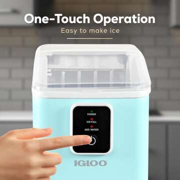 Igloo Portable Ice Maker with Self-Cleaning Functionality