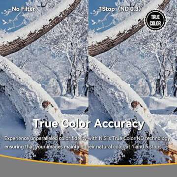 NiSi 77mm Swift True Color ND-Vario Variable ND Filter - Ideal for Professionals