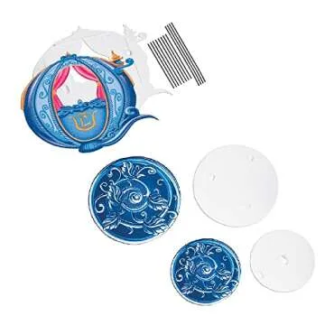 Disney Princess Carriage Adaptive Wheelchair Cover for Kids, Official Disney Rolling Costume for Wheelchair