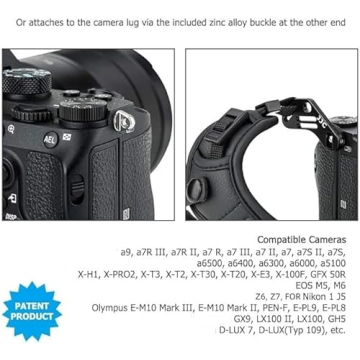 JJC Ergonomic Hand Strap for Mirrorless Cameras and DSLRs